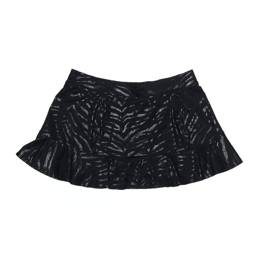 Tail Skirt Essentials Flounce  black tennis skort tiger shiny stripes M - Picture 2 of 6